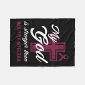 Christlich ist mein Gott stärker als das Multiples Fleecedecke (Vorderseite (Horizontal))