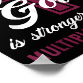 Christlich ist mein Gott stärker als das Multiples Poster (Ecke)