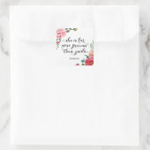 Christlich ist sie viel Wertvoller Quadratischer Aufkleber (Tasche)