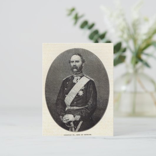 Christlich IX, König von Dänemark Postkarte (Stehend Vorderseite)