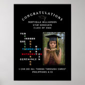 Christlich JA SIE KANN Glückwunsch STM-Abschluss Poster (Vorne)