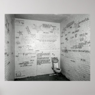 CHRISTLICH JAIL CELL GRAFFITI POSTER