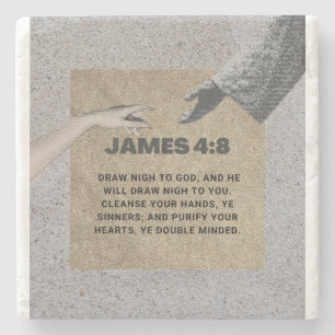 Christlich James 4:8 Stone Untersetzer