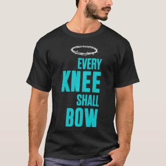 Christlich jedes Knie muss die römische Bibel Vers T-Shirt