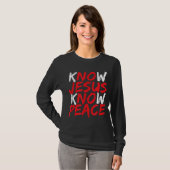Christlich Jesus Bible Verse Scripting Know Jesus  T-Shirt (Vorne ganz)