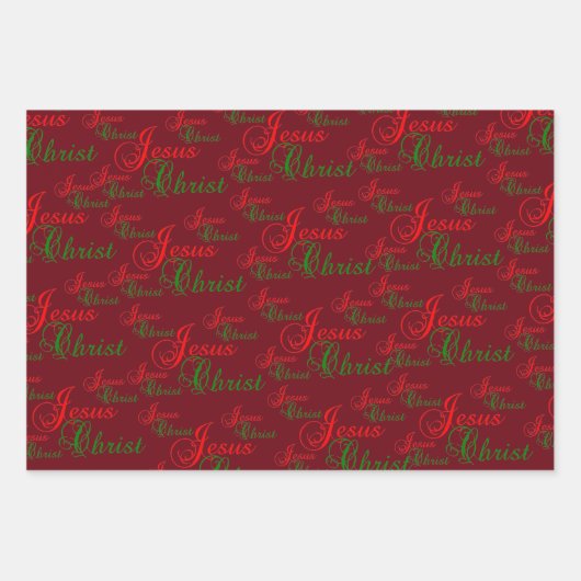 Christlich JESUS CHRIST Geschenkpapier Set (Vorderseite 2)