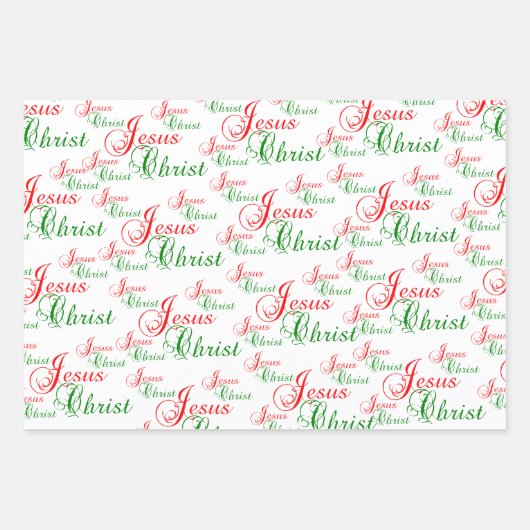Christlich JESUS CHRIST Geschenkpapier Set (Vorderseite)