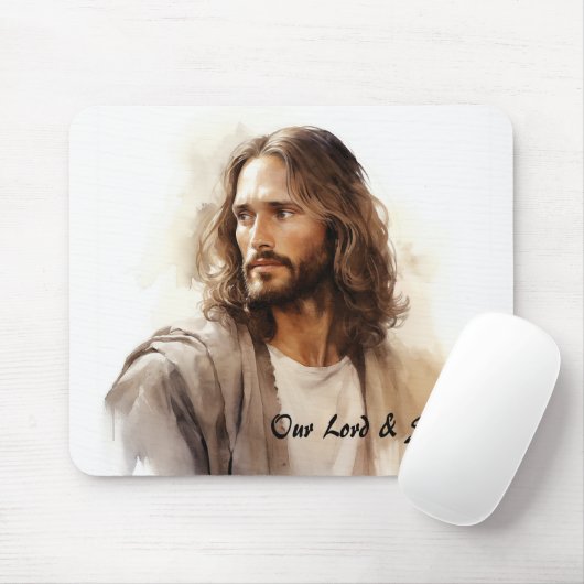 Christlich, Jesus Christus unser Erretter, Religiö Mousepad (Mit Mouse)