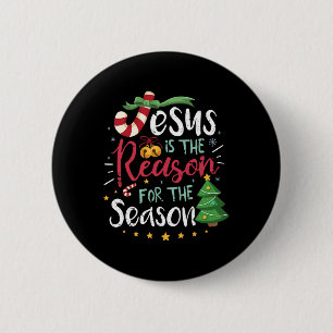 Christlich Jesus der Grund Weihnachten Strumpf Stu Button