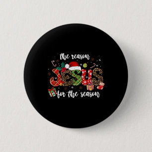 Christlich Jesus der Grund Weihnachten Weihnachtsf Button