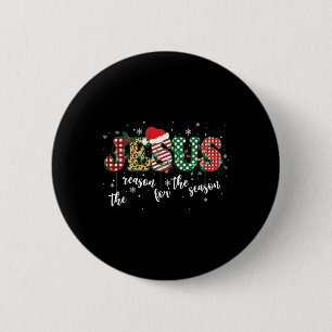 Christlich Jesus der Grund Weihnachten Weihnachtsf Button