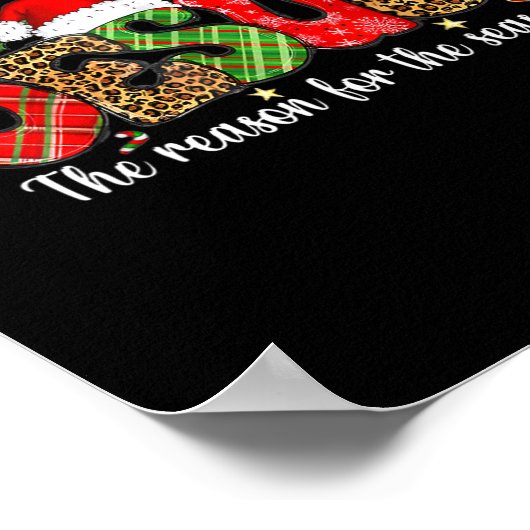 christlich jesus der Grund Weihnachten Weihnachtsf Poster (Ecke)