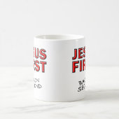 Christlich Jesus First Bacon Second Kaffeetasse (Mittel)