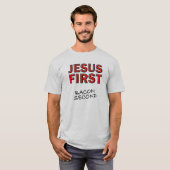 Christlich Jesus First Bacon Second T-Shirt (Vorne ganz)