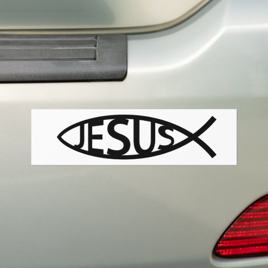 CHRISTLICH JESUS FISH STICKER AUTOAUFKLEBER (Auf Auto)
