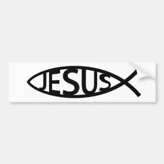 CHRISTLICH JESUS FISH STICKER AUTOAUFKLEBER