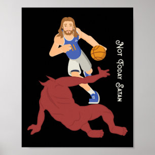 Christlich Jesus gegen den Satan heute nicht Byske Poster