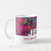 Christlich JESUS gibt dem echten Frieden ein indiv Kaffeetasse (Links)