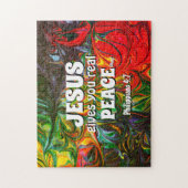 Christlich | JESUS GIBT WIRKLICHEN FRIEDEN | ABSTR Puzzle (Vertikal)