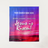 Christlich JESUS IS RISEN Church Oaster Wandteppich (Vorderseite)