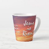 Christlich JESUS IS RISEN Oaster Milchtasse (Rechte Ecke)