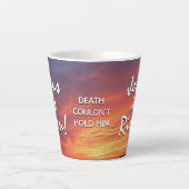 Christlich JESUS IS RISEN Oaster Milchtasse (Vorderseite)