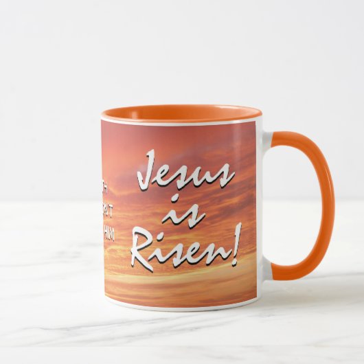 Christlich JESUS IS RISEN Oaster Tasse (Rechts)