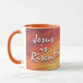 Christlich JESUS IS RISEN Oaster Tasse (Links)