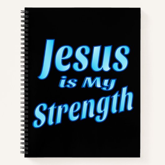 Christlich Jesus ist mein 8,5 x 11 Notebook Notizblock (Vorderseite)