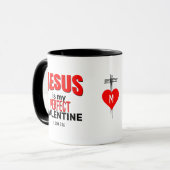 Christlich JESUS IST MEIN PERFEKTES VALENTINE Tasse (Vorderseite Links)
