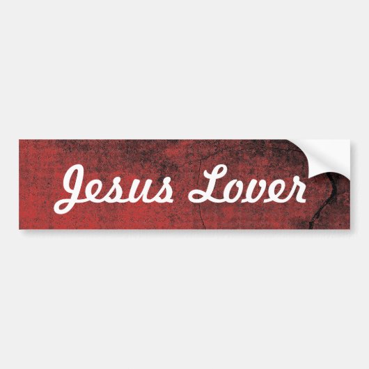 Christlich Jesus Lover Autoaufkleber (Vorne)