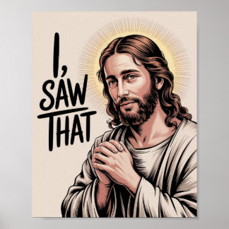 Christlich Jesus Meme | Humoraler Jesus, den ich g Poster