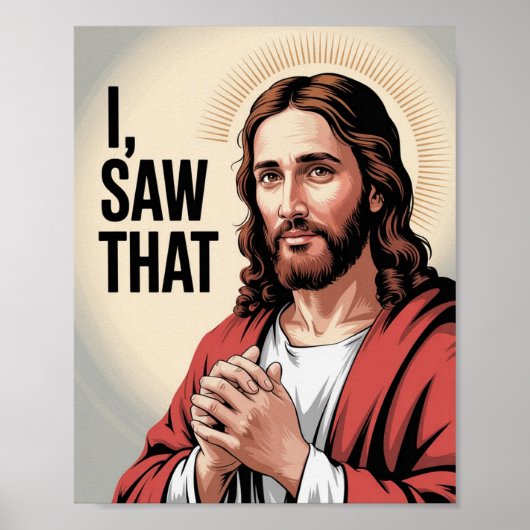 Christlich Jesus Meme | Humoraler Jesus, den ich g Poster (Vorne)