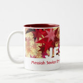 Christlich JESUS Messiah Savior Emmanuel Custom Zweifarbige Tasse (Links)