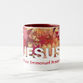 Christlich JESUS Messiah Savior Emmanuel Custom Zweifarbige Tasse (Mittel)