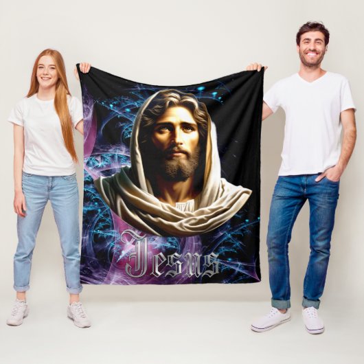 Christlich | Jesus | Sherpadecken Fleecedecke (Beispiel)