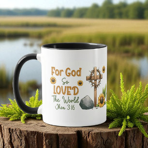 Christlich - Johannes 3,16 Denn also hat Gott die Tasse