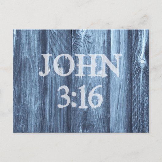 Christlich John 3:16 Bibelverse Postkarte (Vorderseite)