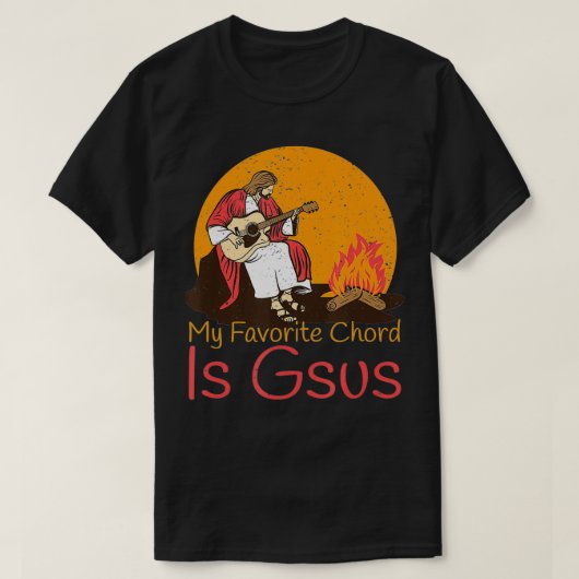 Christlich Joke mein Lieblingsakkord ist Gsus Camp T-Shirt (Design vorne)