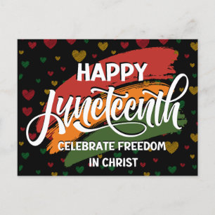Christlich JUNETEENTH Postkarte