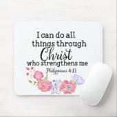 Christlich kann alle Sachen durch Christus-Bibel Mousepad (Mit Mouse)