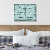 Christlich kann ich mir nur eine Cross-Lyric-Folia Leinwanddruck (Insitu (Schlafzimmer))