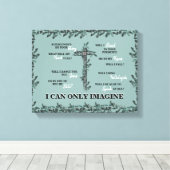 Christlich kann ich mir nur eine Cross-Lyric-Folia Leinwanddruck (Insitu (Holzboden))