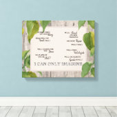 Christlich kann ich mir nur Foliage Wood Lyric vor Leinwanddruck (Insitu (Holzboden))