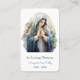 Christlich-katholische Mariengebet-Karte Visitenkarte