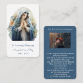 Christlich-katholische Mariengebet-Karte Visitenkarte (Vorne/Hinten)