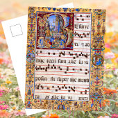 Christlich-katholische mittelalterliche Auferstehu Postkarte