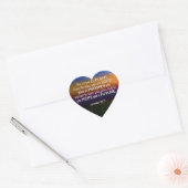 Christlich KENNE ICH DIE PLANEN Jeremiah 29:11 Herz-Aufkleber (Umschlag)