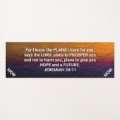 Christlich KENNE ICH DIE PLANS Jeremiah 29:11 Mono Yogamatte (Vorderseite (Horizontal))
