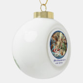 Christlich Keramik Kugel-Ornament (Links)